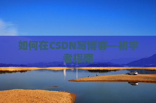 如何在CSDN写博客—初学者指南